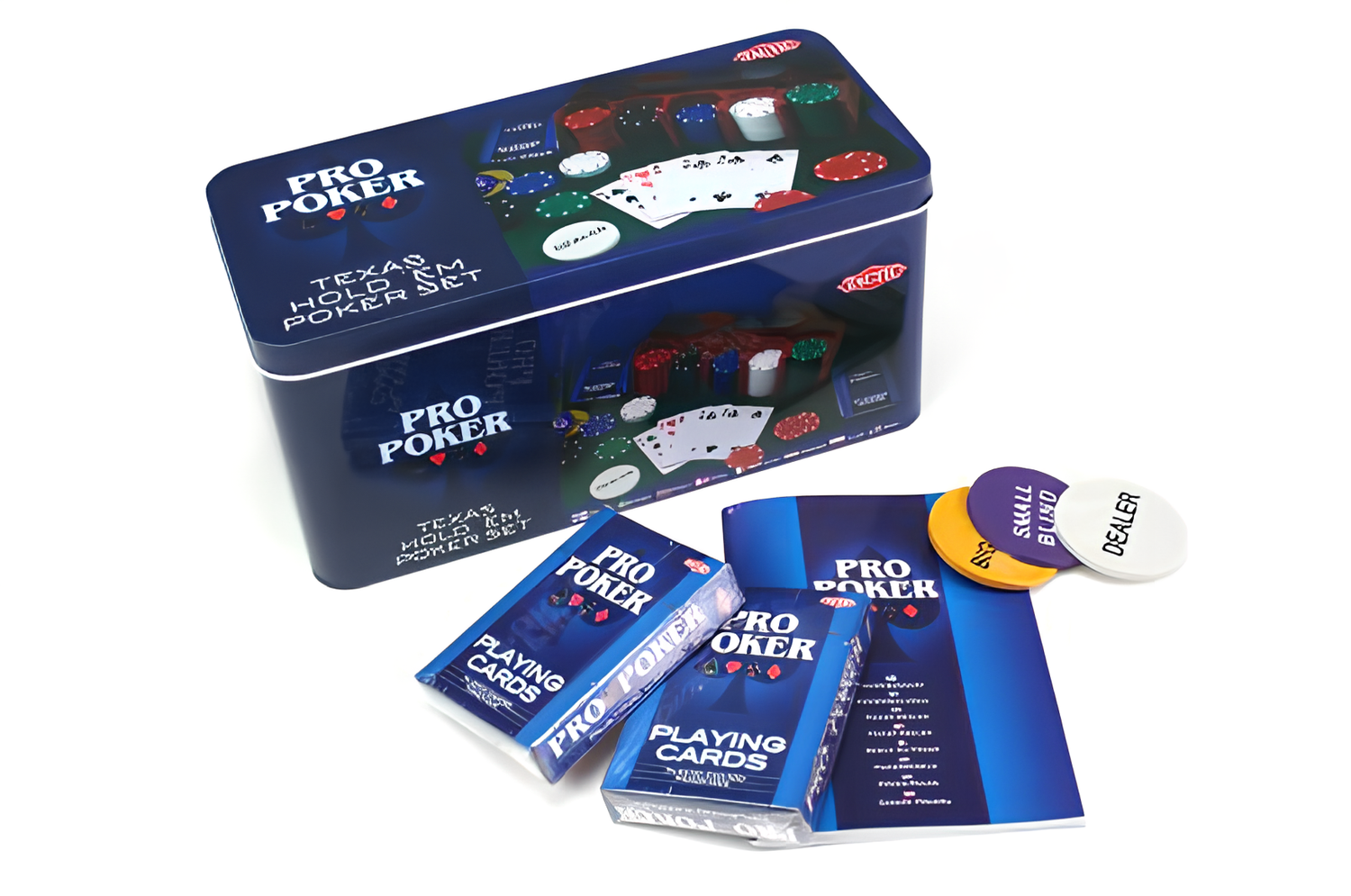 Pro Poker Texas Hold´em pokerisetti metallirasiassa