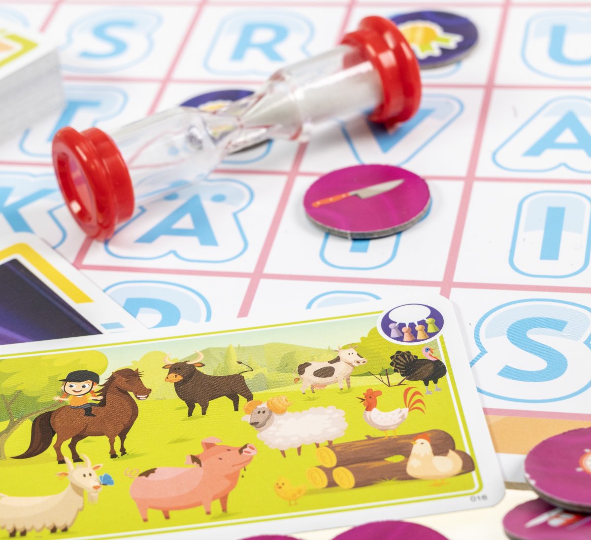 Opetellaan Sanaralli lautapeli