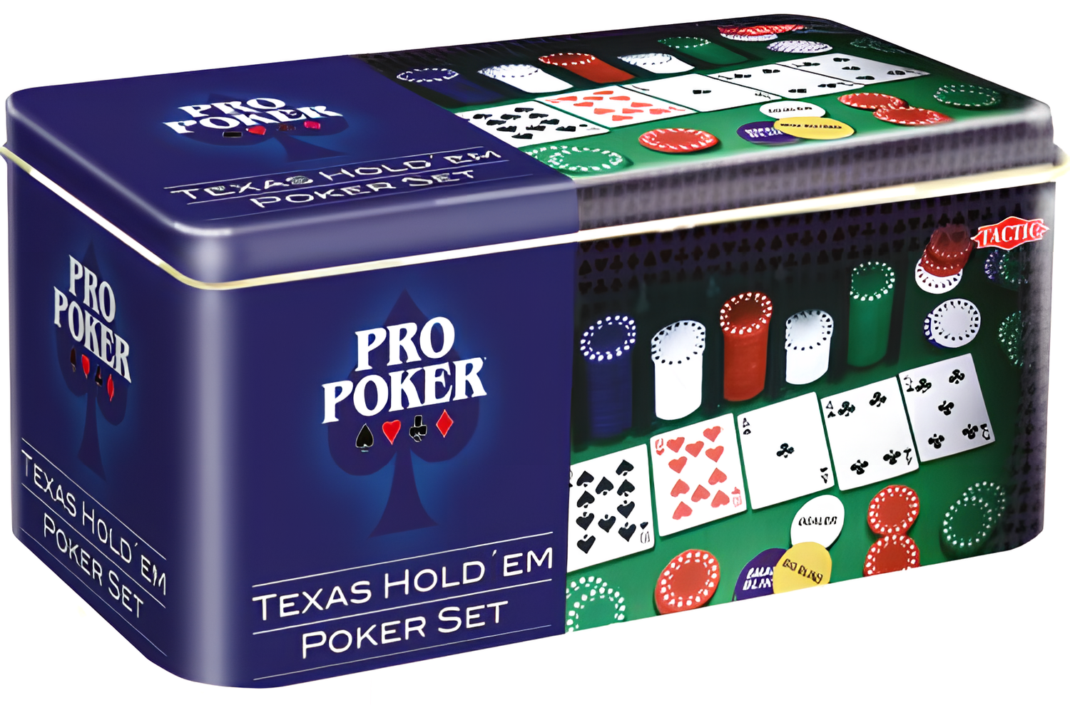 Pro Poker Texas Hold´em pokerisetti metallirasiassa