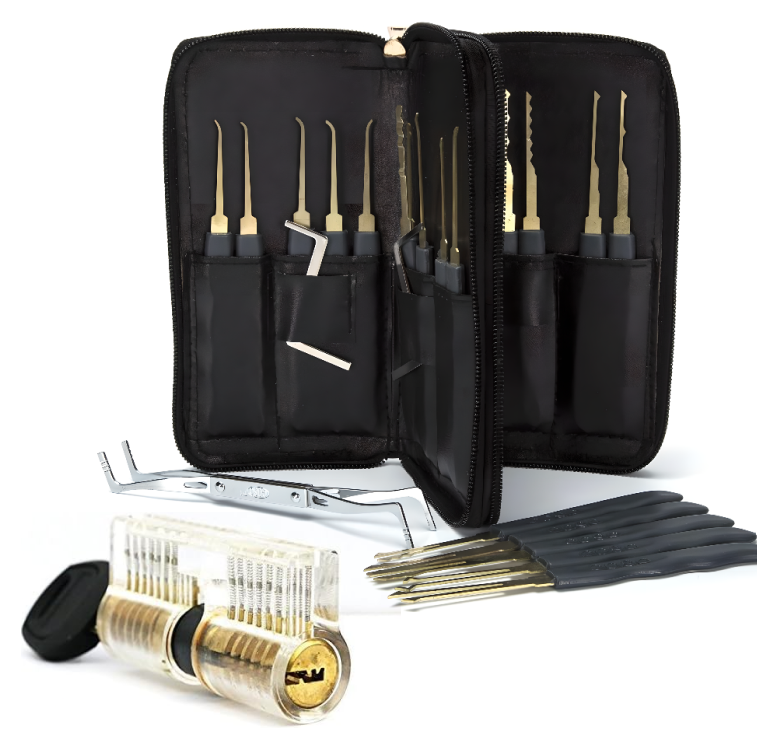 Putkilukko ja 24-osainen tiirikkasetti